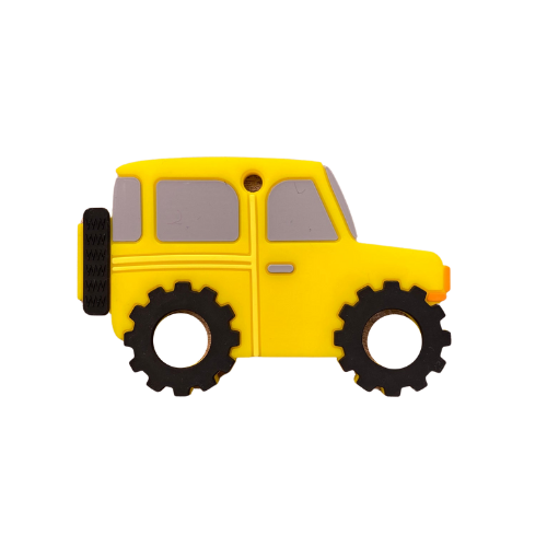 Yellow Truck Silicone Teether